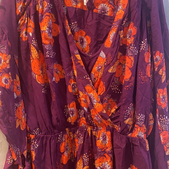 Free People Tuscan Dreams Tunic Blouse Size M - Picture 7 of 10